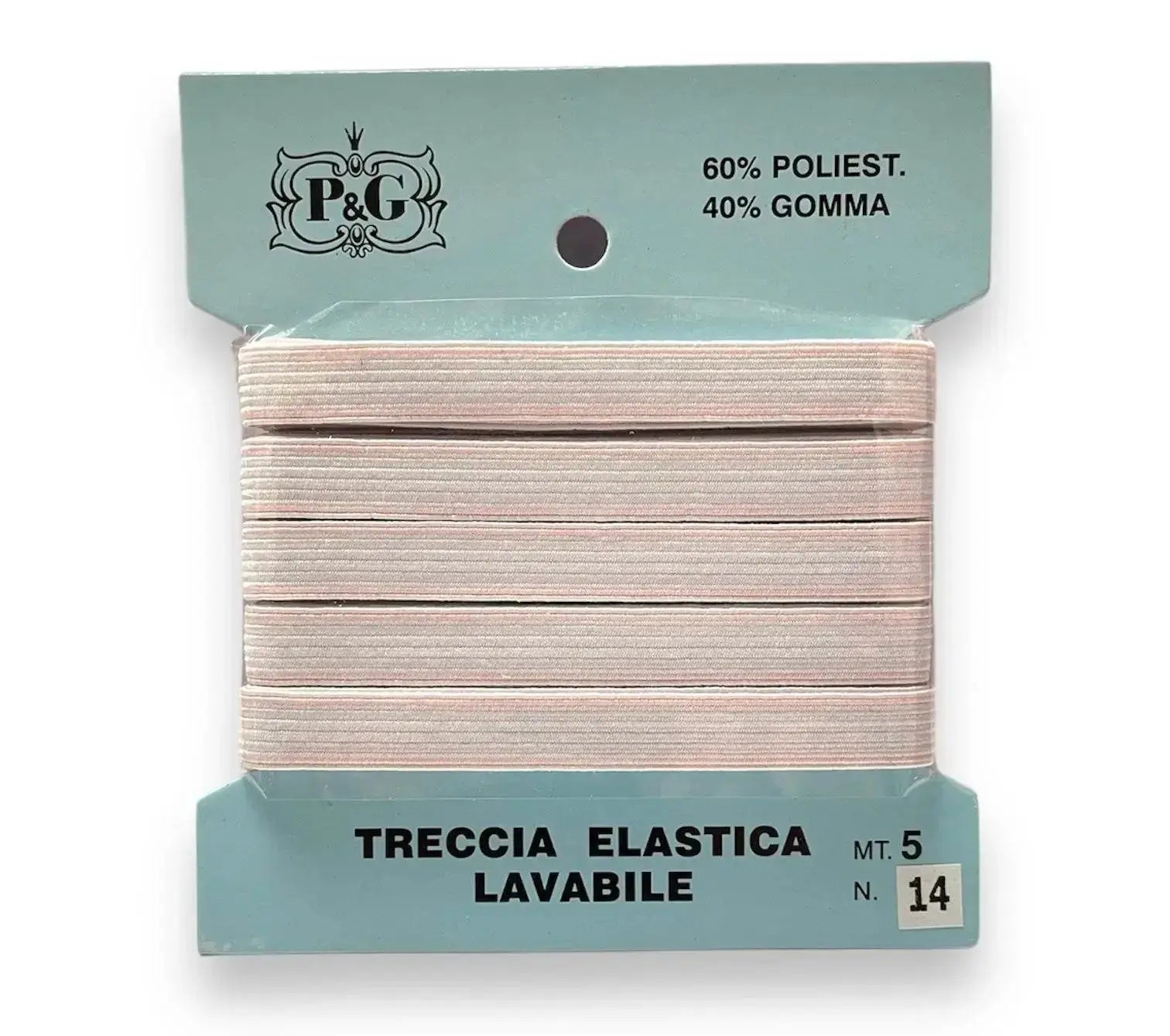ELASTICO Piatto - Colore: 14-9mm - BIANCO - by LacariaRicami.Store