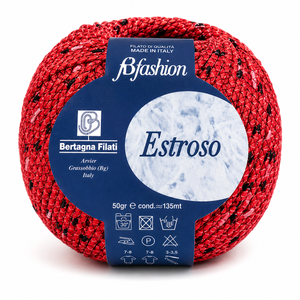 COTONE Estroso - Bertagna Filati - Colore: 05 - ROSSO - by LacariaRicami.Store