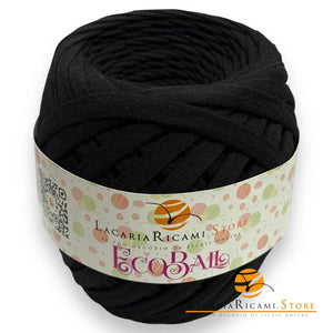 FETTUCCIA EcoBall - LacariaRicami.Store - Colore: 01 - NERO - by LacariaRicami.Store