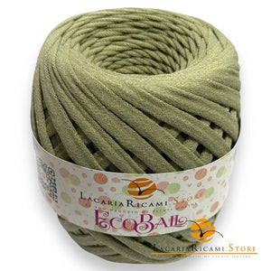 FETTUCCIA EcoBall - LacariaRicami.Store - Colore: 06 - VERDE SALVIA - by LacariaRicami.Store