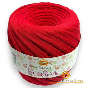 FETTUCCIA EcoBall - LacariaRicami.Store - Colore: 13 - ROSSO - by LacariaRicami.Store
