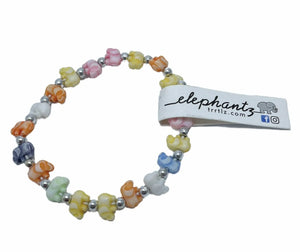 Braccialetti Trrtlz - Elephantz - Colore: Arcobaleno per Amicizia - by LacariaRicami.Store