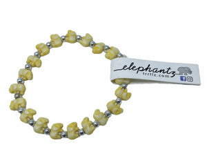 Braccialetti Trrtlz - Elephantz - Colore: Giallo per la Libertà - by LacariaRicami.Store