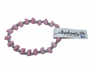 Braccialetti Trrtlz - Elephantz - Colore: Rosa per la Speranza - by LacariaRicami.Store
