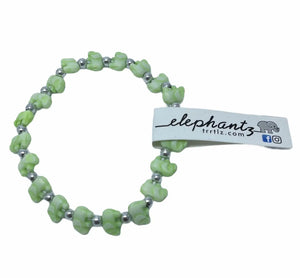 Braccialetti Trrtlz - Elephantz - Colore: Verde per Equilibrio - by LacariaRicami.Store