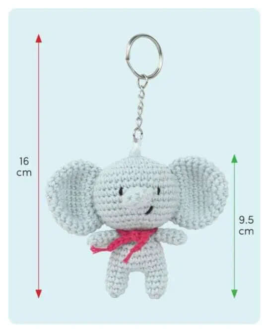 Mini Kit Amigurumi Eli Elefante - Anchor - Colore: - by LacariaRicami.Store
