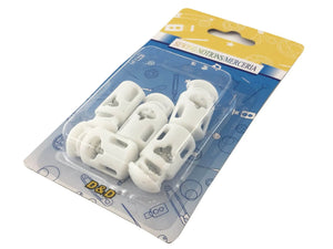 FERMA CORDONE IN PLASTICA - Colore: BIANCO - by LacariaRicami.Store