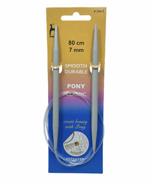 FERRI Circolari 80 Cm - Pony - Colore: 7,0 mm - Lunghi 80 Cm - by LacariaRicami.Store