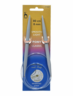 FERRI Circolari 80 Cm - Pony - Colore: 8,0 mm - Lunghi 80 Cm - by LacariaRicami.Store