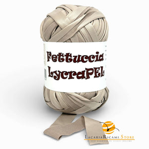 Fettuccia LycraPEL (Eco Pelle) - MAS Srl - Colore: 02 - GRIGIO PERLA - by LacariaRicami.Store