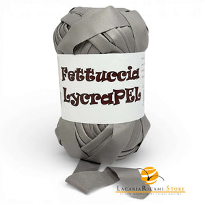 Fettuccia LycraPEL (Eco Pelle) - MAS Srl - Colore: 03 - GRIGIO MEDIO - by LacariaRicami.Store