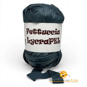 Fettuccia LycraPEL (Eco Pelle) - MAS Srl - Colore: 06 - PETROLIO - by LacariaRicami.Store