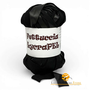 Fettuccia LycraPEL (Eco Pelle) - MAS Srl - Colore: 09 - NERO - by LacariaRicami.Store
