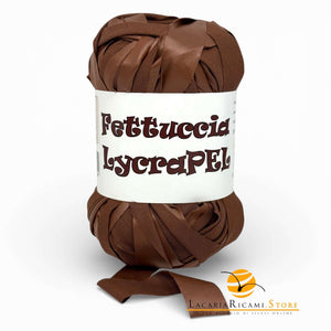 Fettuccia LycraPEL (Eco Pelle) - MAS Srl - Colore: 17 - CAFFÉ - by LacariaRicami.Store