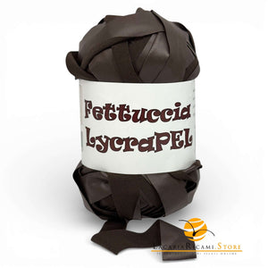 Fettuccia LycraPEL (Eco Pelle) - MAS Srl - Colore: 18 - TESTA DI MORO - by LacariaRicami.Store