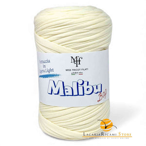 FETTUCCIA Lycra Malibu Bag - Miss Tricot Filati - Colore: 18 - PANNA - by LacariaRicami.Store