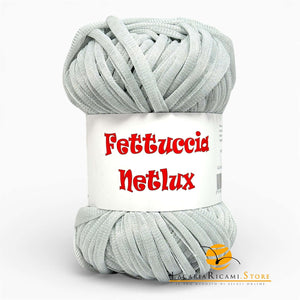 Fettuccia NETLUX - MAS Srl - Colore: 63 - ARGENTO ARGENTO LUX - by LacariaRicami.Store
