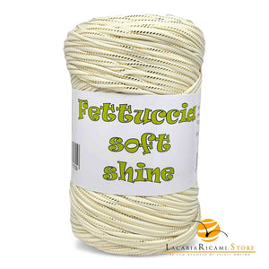 FETTUCCIA Soft Lycra - MAS Srl SHINE 78 - PANNA GOLD - LacariaRicami.Store