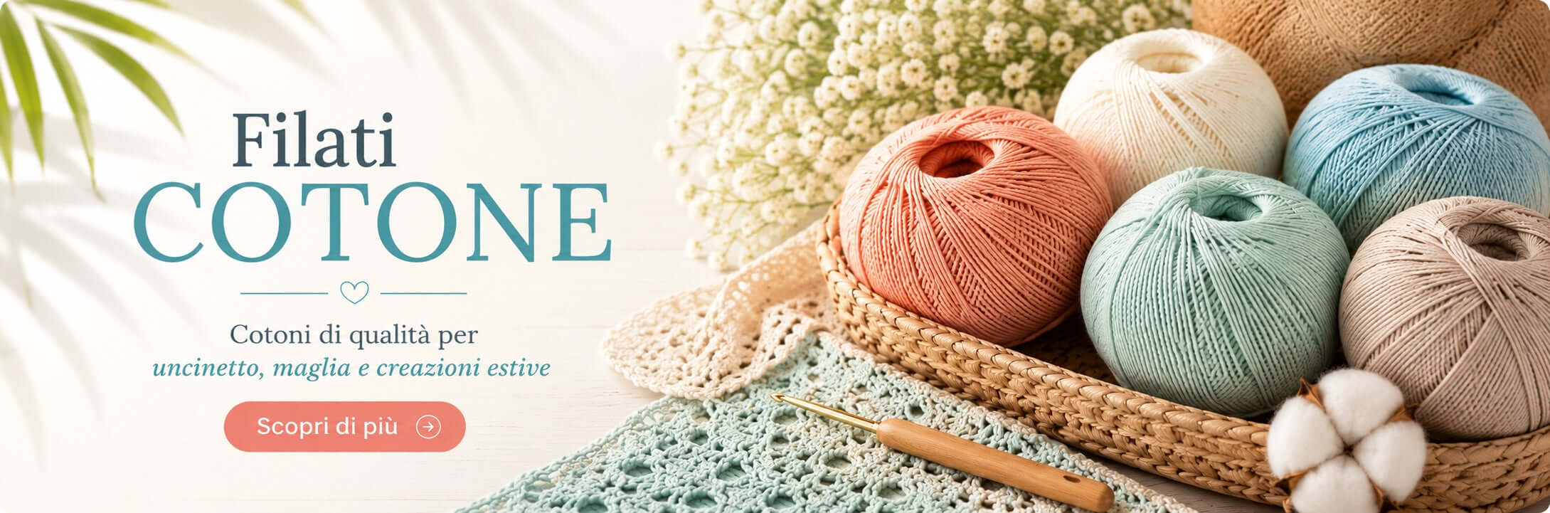 Filati di cotone online per uncinetto e maglia