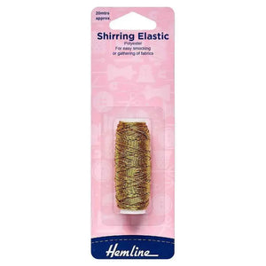 Filo Elastico da cucire - Hemline - Colore: ORO - 20 metri - by LacariaRicami.Store