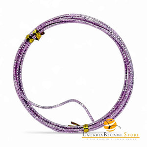 FILO In Alluminio Colorato LAVORATO - Colore: 2 mmX2 metri - LILLA 842429 - by LacariaRicami.Store