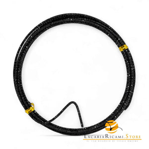 FILO In Alluminio Colorato LAVORATO 2 mmX2 metri - NERO 842429 - LacariaRicami.Store