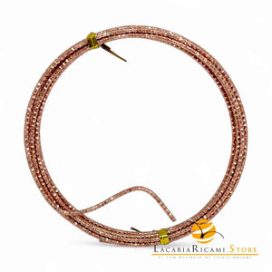 FILO In Alluminio Colorato LAVORATO 2 mmX2 metri - ROSA 842429 - LacariaRicami.Store