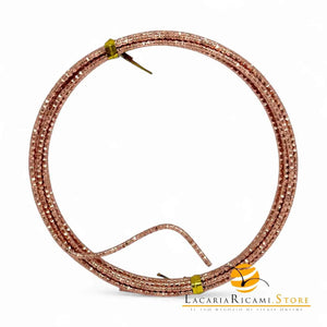 FILO In Alluminio Colorato LAVORATO - Colore: 2 mmX2 metri - ROSA 842429 - by LacariaRicami.Store