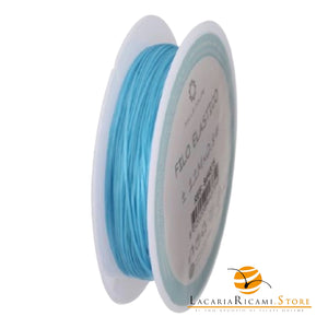 Filo Elastico Colorato per Bigiotteria - Colore: 0.8MM | (12M) - CELESTE - by LacariaRicami.Store