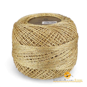 COTONE Gomitolo Lurex - Colore: ORO - by LacariaRicami.Store