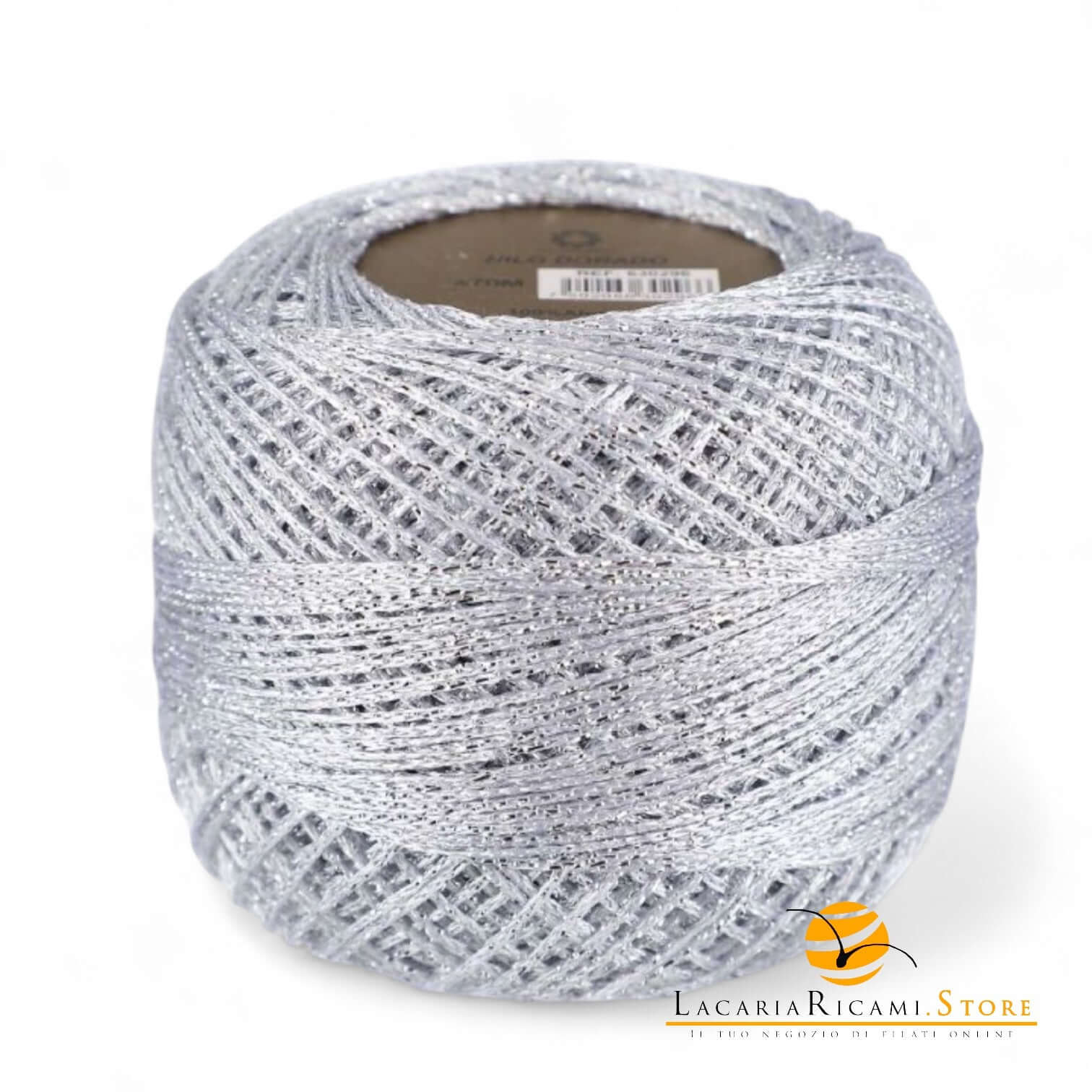 COTONE Gomitolo Lurex - Colore: ARGENTO - by LacariaRicami.Store