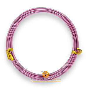 FILO In Alluminio Colorato TONDO - Colore: 2,5 mmX2 metri - LILLA - by LacariaRicami.Store