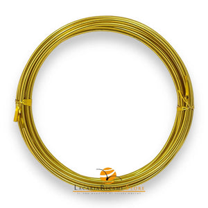 FILO In Alluminio Colorato TONDO - Colore: 2,5 mmX2 metri - ORO - by LacariaRicami.Store