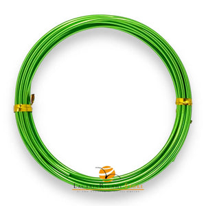 FILO In Alluminio Colorato TONDO - Colore: 2,5 mmX2 metri - VERDE - by LacariaRicami.Store