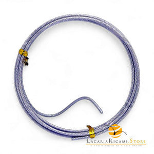 FILO In Alluminio Colorato LAVORATO - Colore: 2 mmX2 metri - LILLA 842427 - by LacariaRicami.Store
