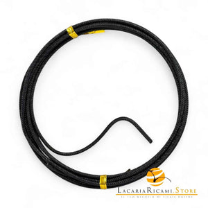 FILO In Alluminio Colorato LAVORATO - Colore: 2 mmX2 metri - NERO 842427 - by LacariaRicami.Store