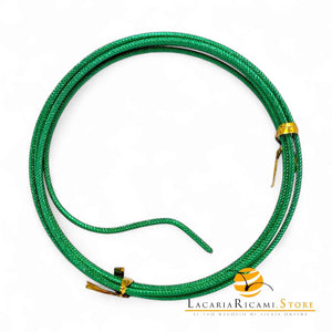 FILO In Alluminio Colorato LAVORATO - Colore: 2 mmX2 metri - VERDE 842427 - by LacariaRicami.Store