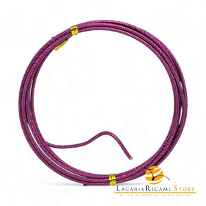 FILO In Alluminio Colorato LAVORATO - Colore: 2 mmX2 metri - VIOLA 842427 - by LacariaRicami.Store