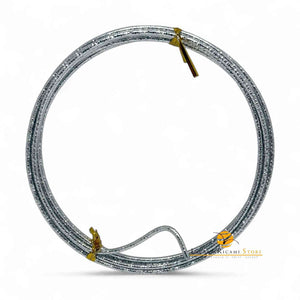 FILO In Alluminio Colorato LAVORATO 2 mmX2 metri - ARGENTO 842430 - LacariaRicami.Store