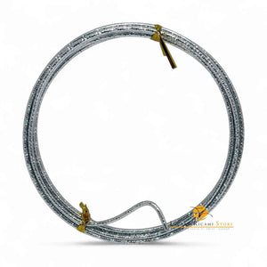 FILO In Alluminio Colorato LAVORATO - Colore: 2 mmX2 metri - ARGENTO 842430 - by LacariaRicami.Store