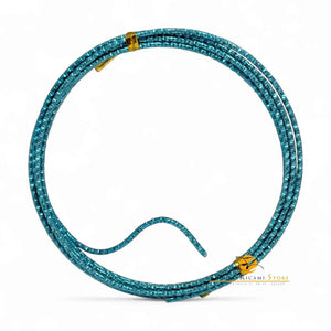 FILO In Alluminio Colorato LAVORATO - Colore: 2 mmX2 metri - AZZURRO 842431 - by LacariaRicami.Store