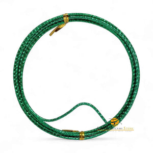 FILO In Alluminio Colorato LAVORATO - Colore: 2 mmX2 metri - VERDE 842431 - by LacariaRicami.Store