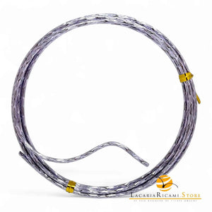 FILO In Alluminio Colorato LAVORATO - Colore: 2 mmX2 metri - LILLA 842433 - by LacariaRicami.Store