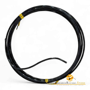 FILO In Alluminio Colorato LAVORATO - Colore: 2 mmX2 metri - NERO 842433 - by LacariaRicami.Store