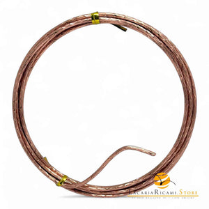 FILO In Alluminio Colorato LAVORATO 2 mmX2 metri - ROSA 842433 - LacariaRicami.Store