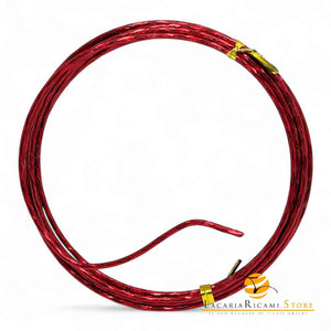 FILO In Alluminio Colorato LAVORATO 2 mmX2 metri - ROSSO 842433 - LacariaRicami.Store