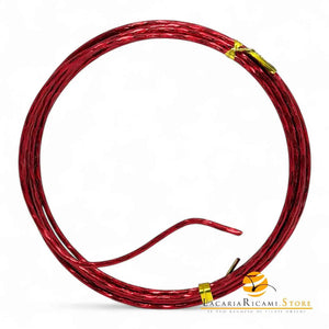 FILO In Alluminio Colorato LAVORATO - Colore: 2 mmX2 metri - ROSSO 842433 - by LacariaRicami.Store