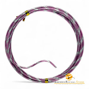 FILO In Alluminio Colorato LAVORATO - Colore: 2 mmX2 metri - FUCSIA 842435 - by LacariaRicami.Store