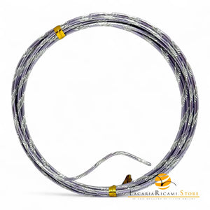 FILO In Alluminio Colorato LAVORATO - Colore: 2 mmX2 metri - LILLA 842435 - by LacariaRicami.Store