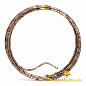 FILO In Alluminio Colorato LAVORATO - Colore: 2 mmX2 metri - ROSA 842435 - by LacariaRicami.Store